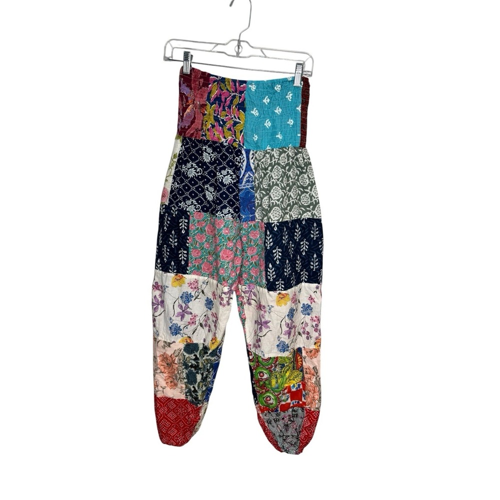 Ashley Taylor Patchwork Bloomer Harem Pants Boho Hippie Festival Lagenlook